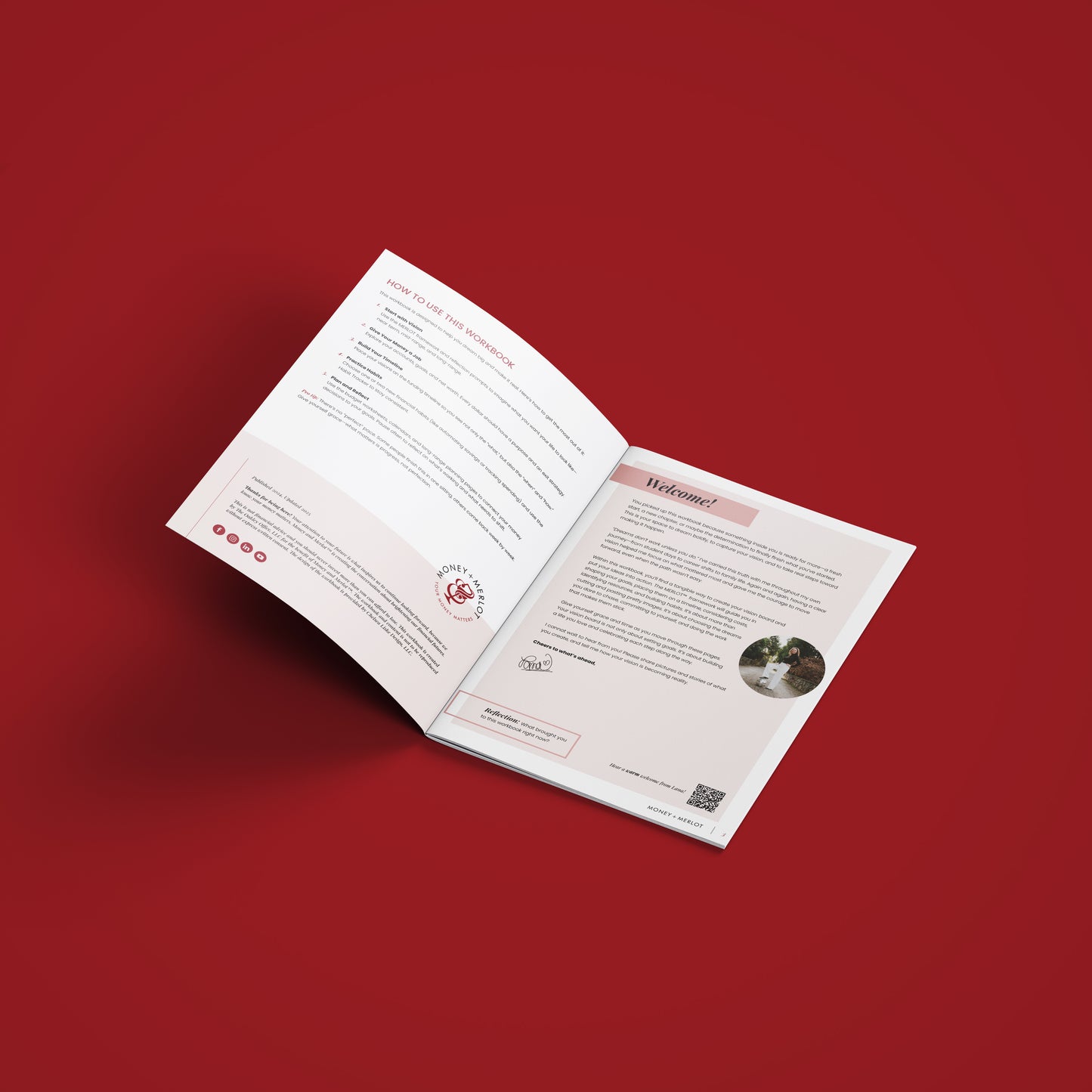 Get Your Kicks in '26 Money & Merlot Vision Board and Financial Wellness Workbook