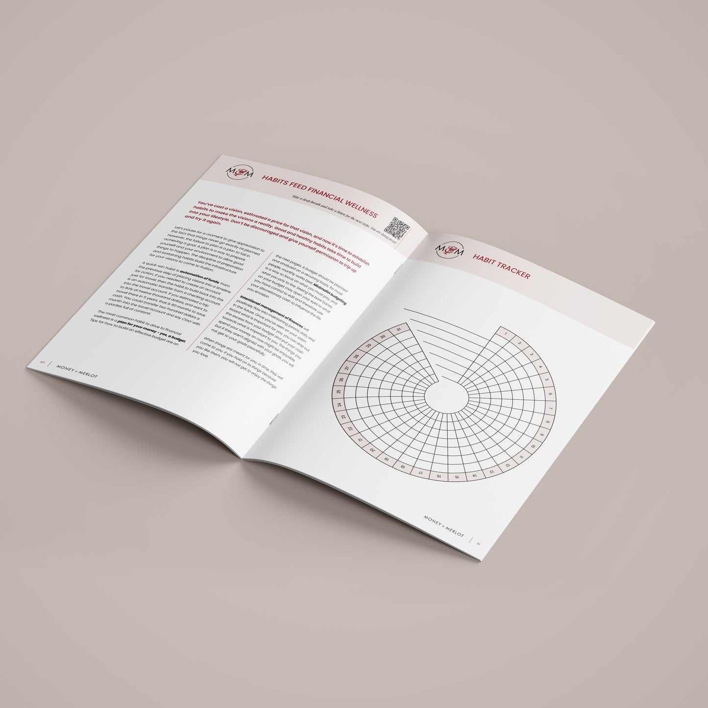 Get Your Kicks in '26 Money & Merlot Vision Board and Financial Wellness Workbook