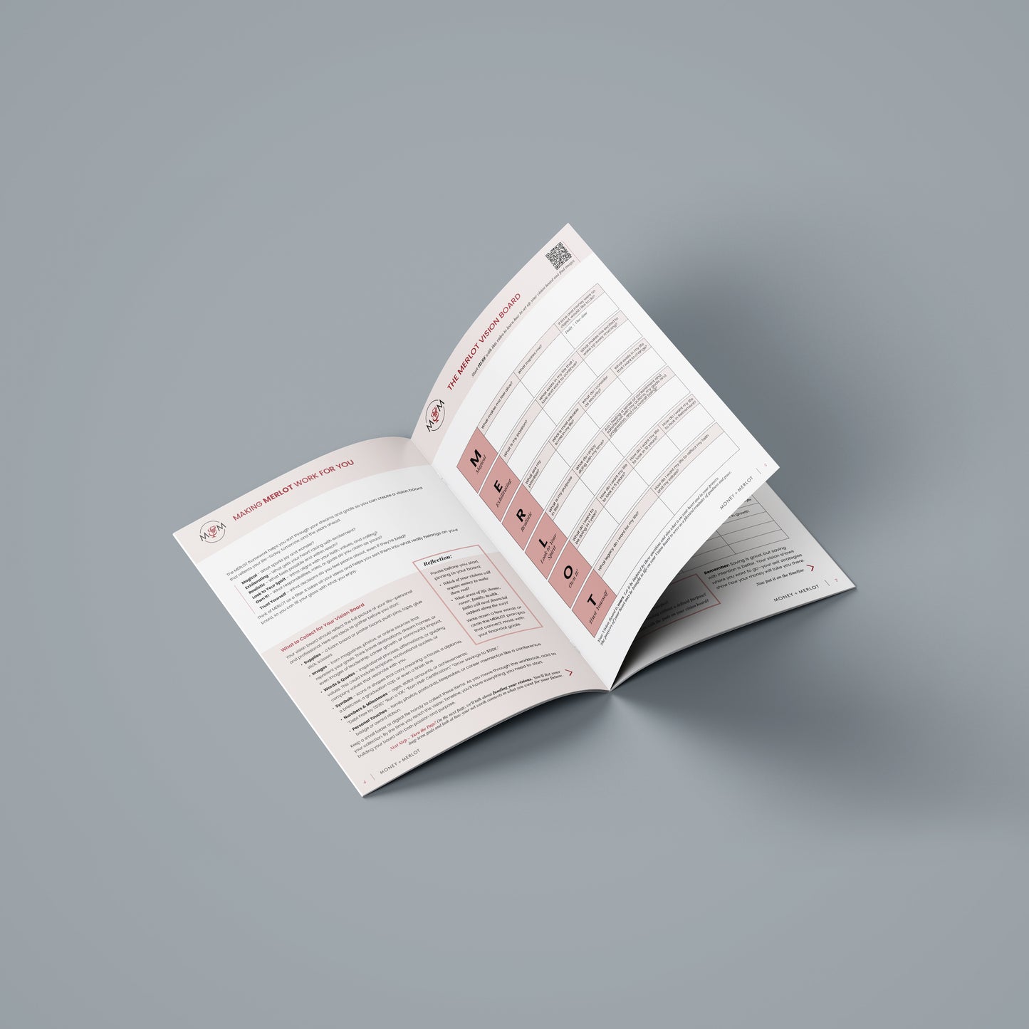 Get Your Kicks in '26 Money & Merlot Vision Board and Financial Wellness Workbook