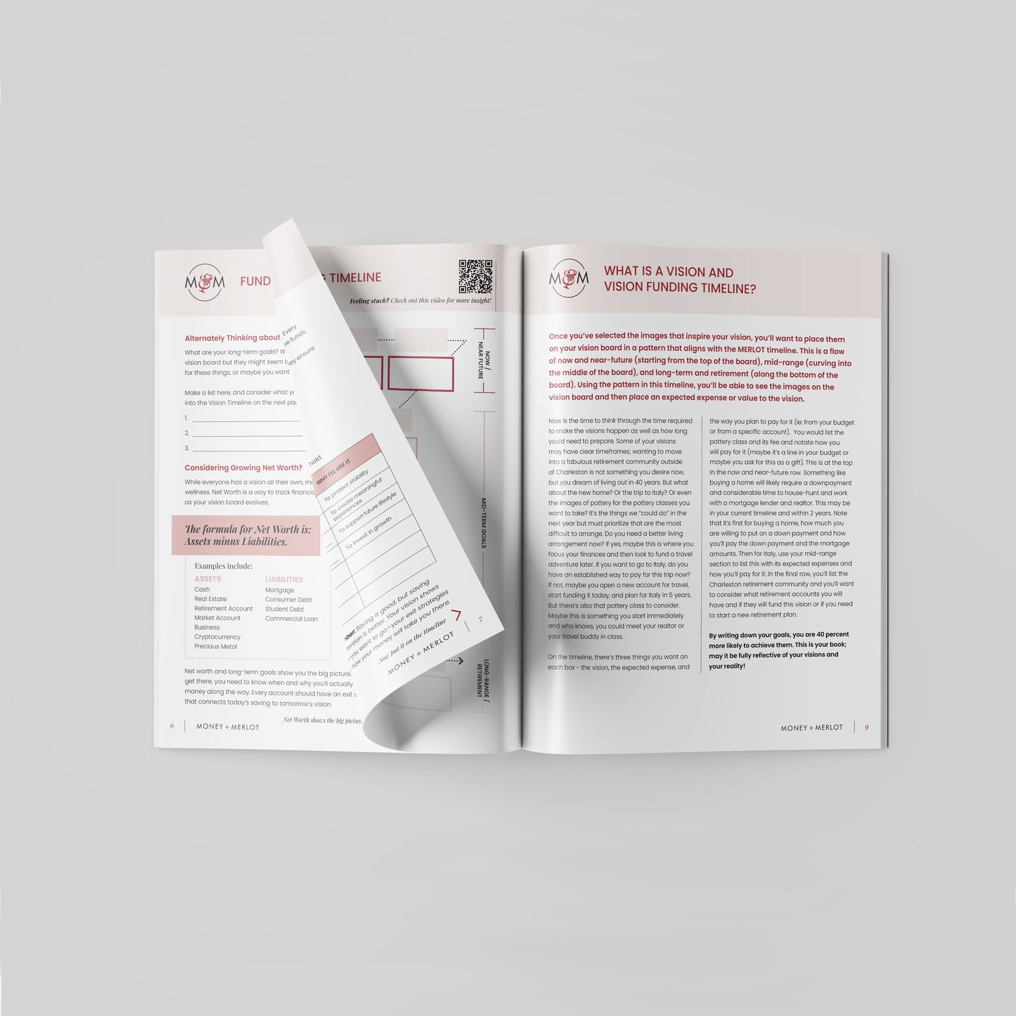 Money & Merlot: Vision Board + Financial Wellness Workbook [Hardcopy Edition]